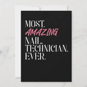 Carte De Remerciements Technicien Nail Le Plus Extraordinaire Jamais