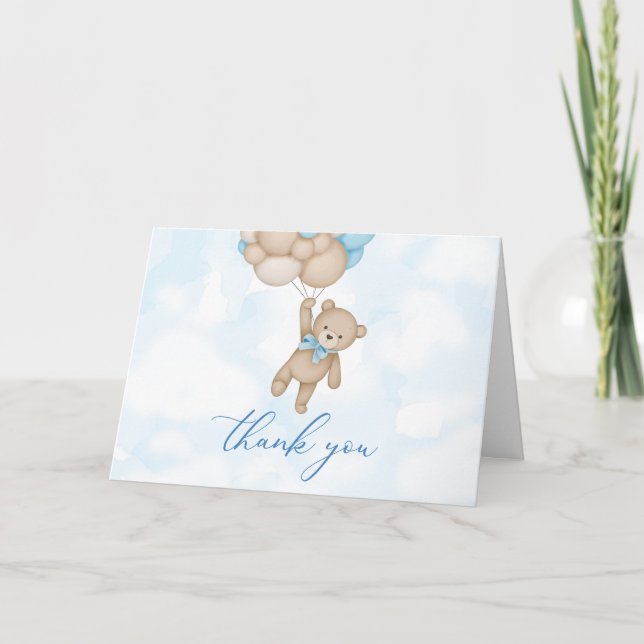 Carte De Remerciements Teddy Bear Baby (Devant)