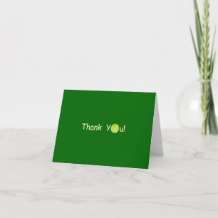 Carte De Remerciements Tennis Thank You card