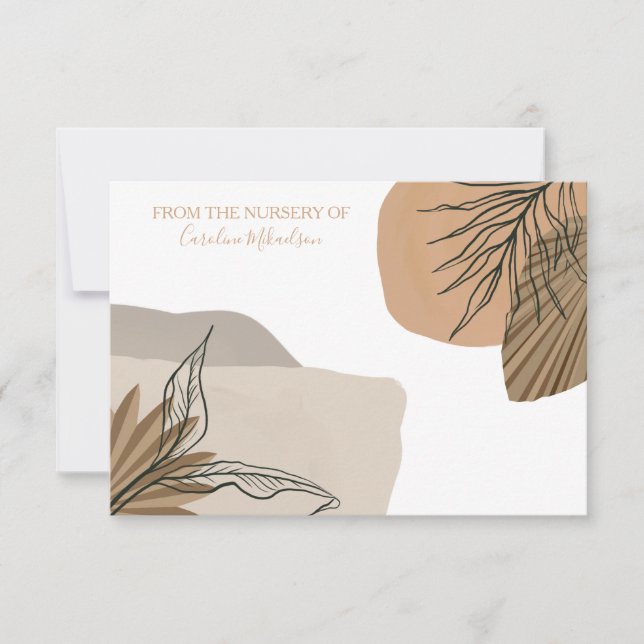 Carte De Remerciements Terracotta Boho Pampas Floral (Devant)