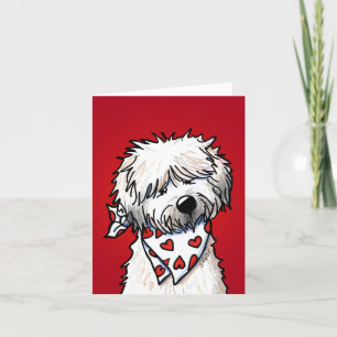 Carte De Remerciements Terrier Irlandais à poil doux fantaisiste