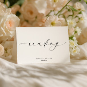 Carte De Remerciements Texte de lecture de mariage Ellesmere