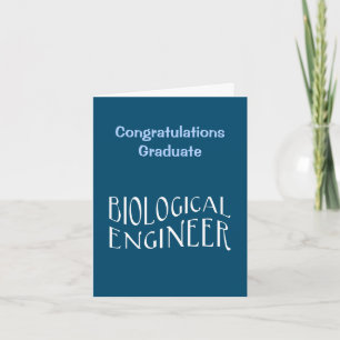 Carte De Remerciements Texte de l'ingénieur biologique