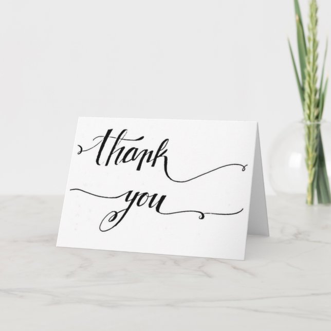 Carte De Remerciements Thank You (Devant)