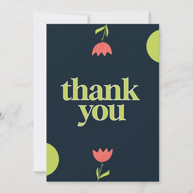 Carte De Remerciements Thank You Card  (Devant)