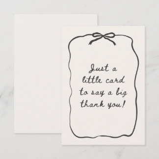 CARTE DE REMERCIEMENTS THANK YOU CARD MODERN