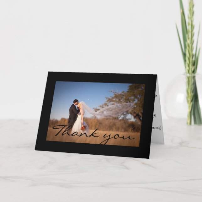 Carte De Remerciements Thank you greeting card. (Devant)