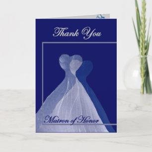 Carte De Remerciements THANK YOU Matron of Honor
