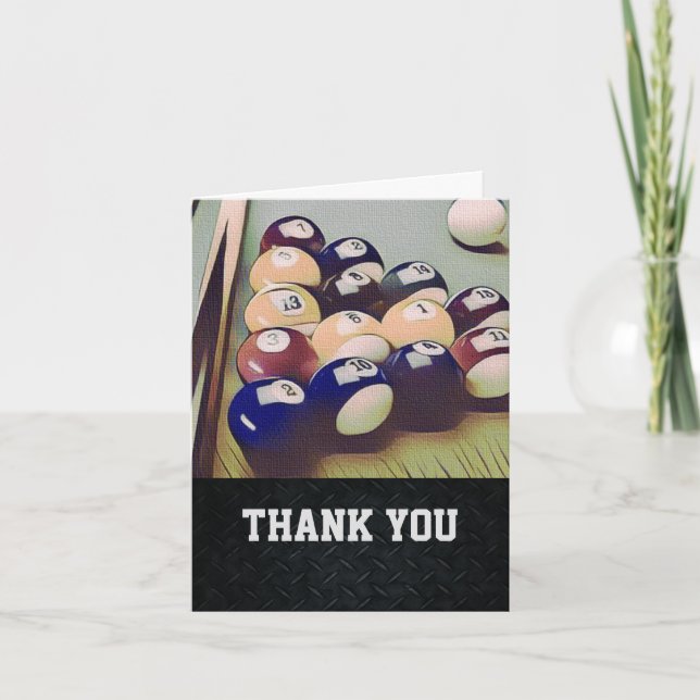 Carte De Remerciements Thank You Men's (Devant)