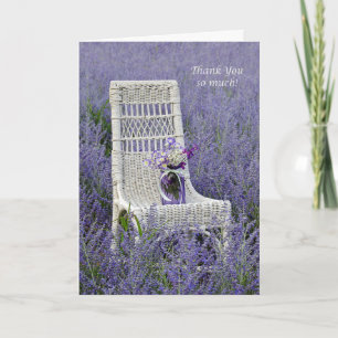 Carte De Remerciements Thank You Purple Bouquet