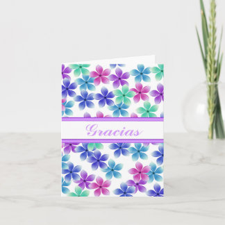 Carte De Remerciements Thank You Spanish w/ blank inside