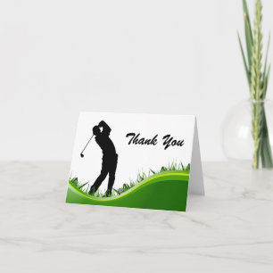 Carte De Remerciements Thank Your Man Golf Birthday