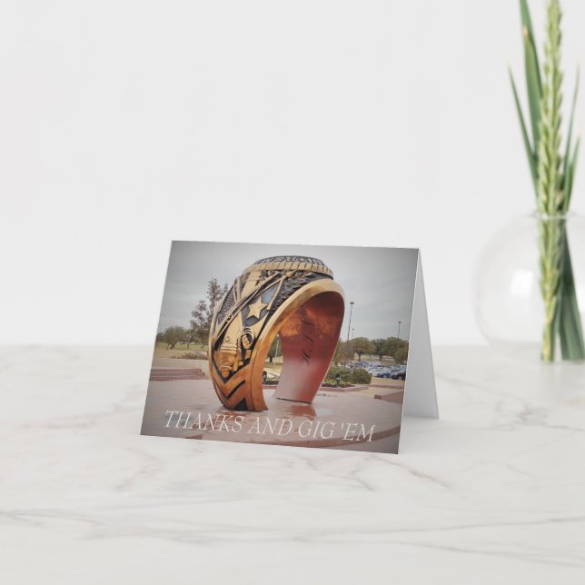 Carte De Remerciements Thanks et Al (Devant)