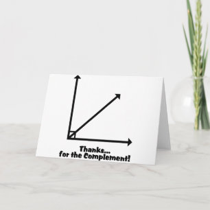 Carte De Remerciements thanks for the complement