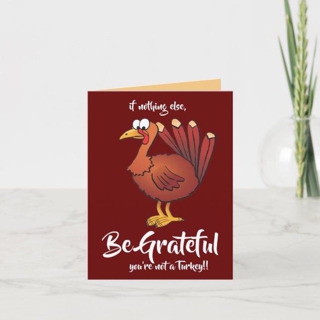 Carte De Remerciements Thanksgiving Turquie 20 remercient 3dk (Devant)