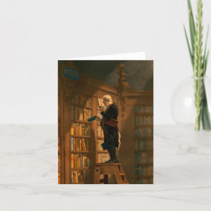 Carte De Remerciements The Bookworm by Carl Spitzweibrücken