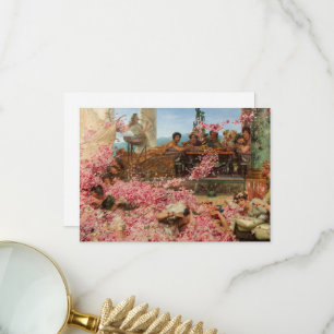 Carte De Remerciements The Roses of Heliogabalus by Lawrence Alma-Tadema