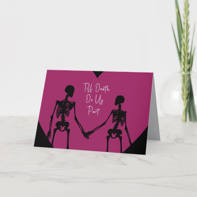 Carte De Remerciements Till Death Do Us Part Valentine's Day Card opt8 (Devant)