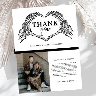 Carte De Remerciements Till Death Do Us Party Gothic mariage Photo