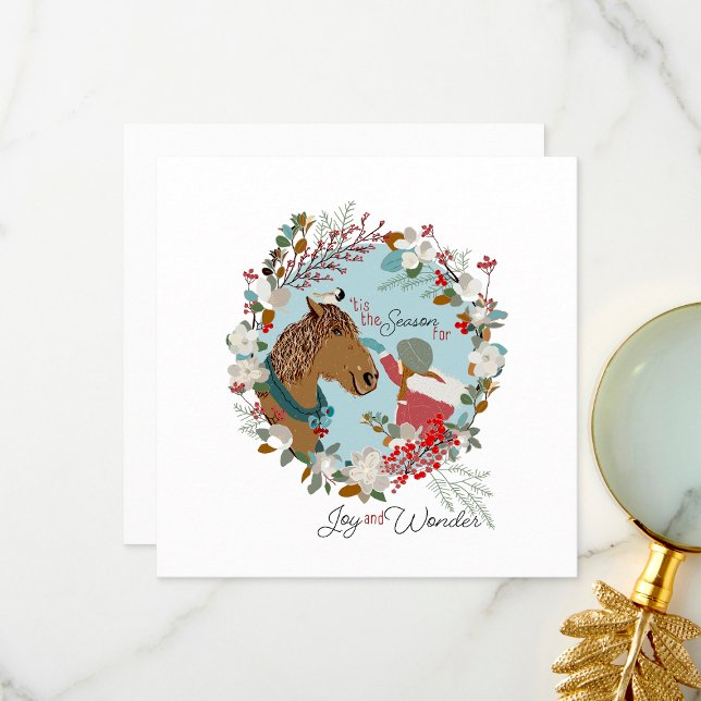 Carte De Remerciements 'Tis the Season Holiday Greeting Or ('Tis the Season Holiday Greeting Or Thank You Card from Jenn Steffen Art)