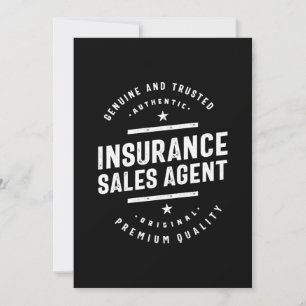 Carte De Remerciements Titre du travail de l'agent de vente d'assurance