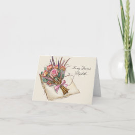 Carte De Remerciements "To My Dearest” Custom Name Love Card 