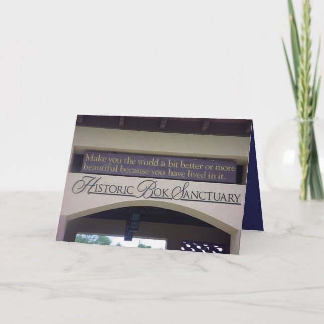 Carte De Remerciements Tour Bok 003 (Devant)