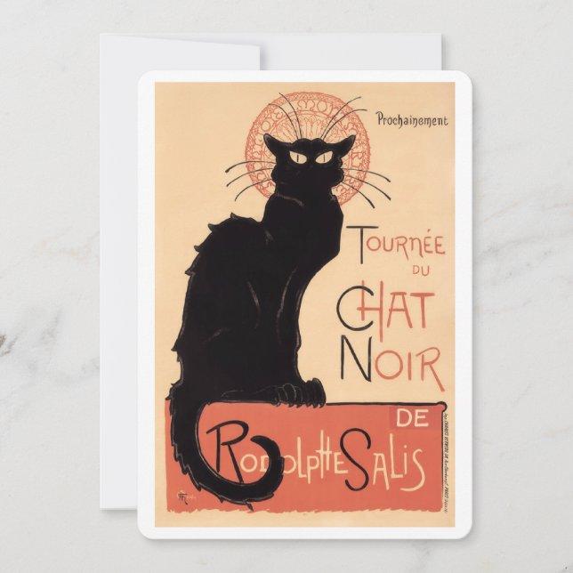 Carte De Remerciements Tournee du Conversation Noir (1896 (Devant)