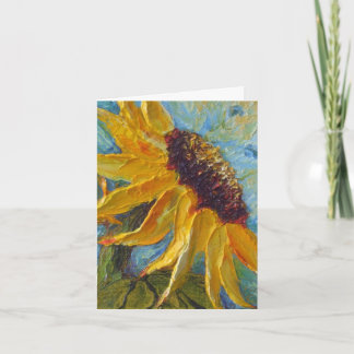 Carte de remerciements tournesol