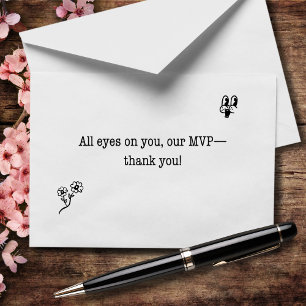 Carte De Remerciements Tous les yeux sur votre MVP