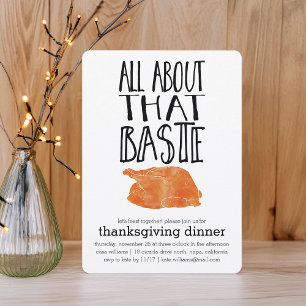 Carte De Remerciements Tout à propos de Baste Thanksgiving Dîner