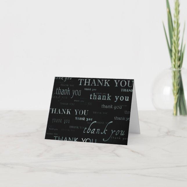 Carte De Remerciements tout les remerciez yous (Devant)