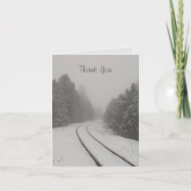 Traces ferroviaires dans Fog et Snowy Woods