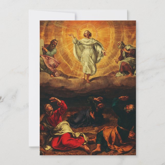 Carte De Remerciements Transfiguration de Jésus Christ (Devant)
