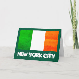 Carte De Remerciements Trèfles et Horizons : Drapeau de l'héritage irland