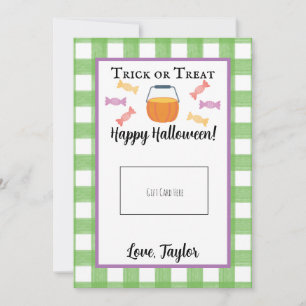 Carte De Remerciements Trick enseignant ou traitement Halloween Titulaire