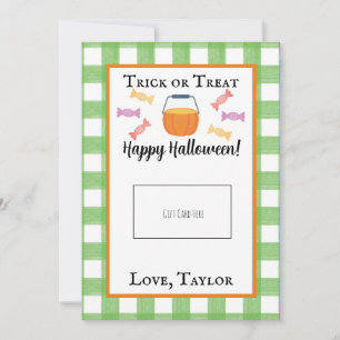 Carte De Remerciements Trick enseignant ou traitement Halloween Titulaire