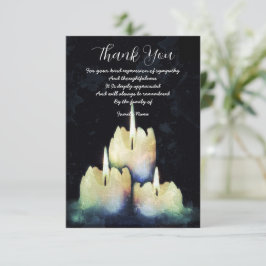 Carte De Remerciements Trois bougies