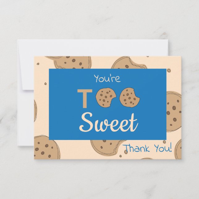 Carte de remerciements trop sucrée (Devant)