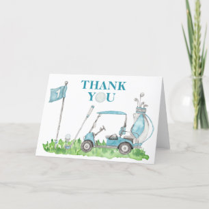 Carte De Remerciements Trou en un Golf Par tee Boy 1er anniversaire