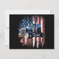 Trucker American Flag Truck Driver Truck Driver Gi