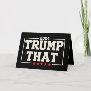 Carte De Remerciements Trump Ça 2024 47e président américain Vintage