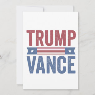 Carte De Remerciements Trump Vance Républicain Élection Américaine Cadeau