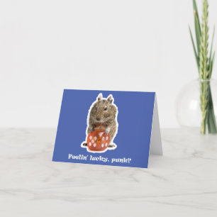 Carte De Remerciements Tu as de la chance, Punk ? Anniversaire