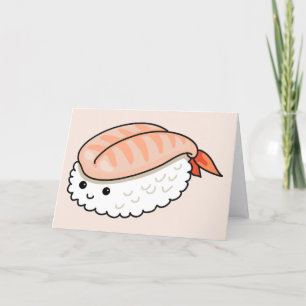 Carte De Remerciements Tu es mon petit jeu de sushi ebi-thing