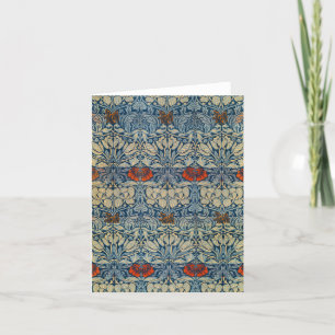 Carte De Remerciements Tulip et Rose Date, Design 1876 William Morris
