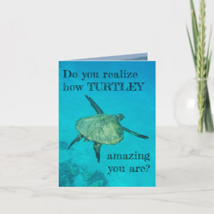 Carte De Remerciements Turtley extraordinaire - mahalo
