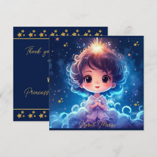 Carte De Remerciements Twinkle Little Starry Princess Girl Anniversaire