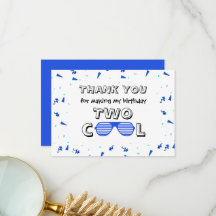 TWO Cool Lunettes de soleil 2e Anniversaire Remerc