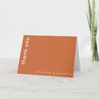Typographie moderne chic | Mariage orange brûlé